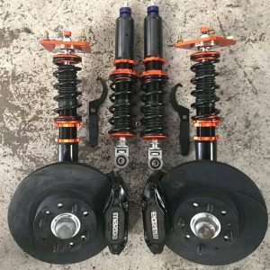 S3 RX-7 Front & Rear Coilover Kit with FD Big Brake Kit – Complete Suspension & Brake Upgrade for Mazda RX-7