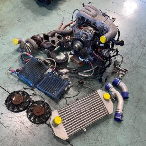 1989 Mazda RX-7 FC3S 13B Turbo Engine Assembly – Complete Performance Rotary Setup with GReddy T78-29D Turbo